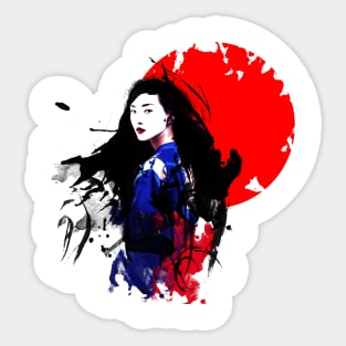 Geisha Japan Sticker